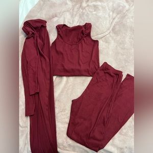 Three piece cardigan set